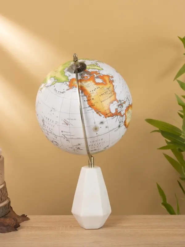 Глобус сувенирный 23х20х38 см, подставка мрамор