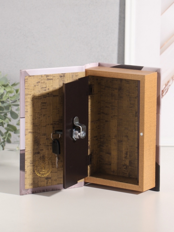 Сейф-книга дерево кожзам "Военная авиация России" тиснение 21х13х5 см