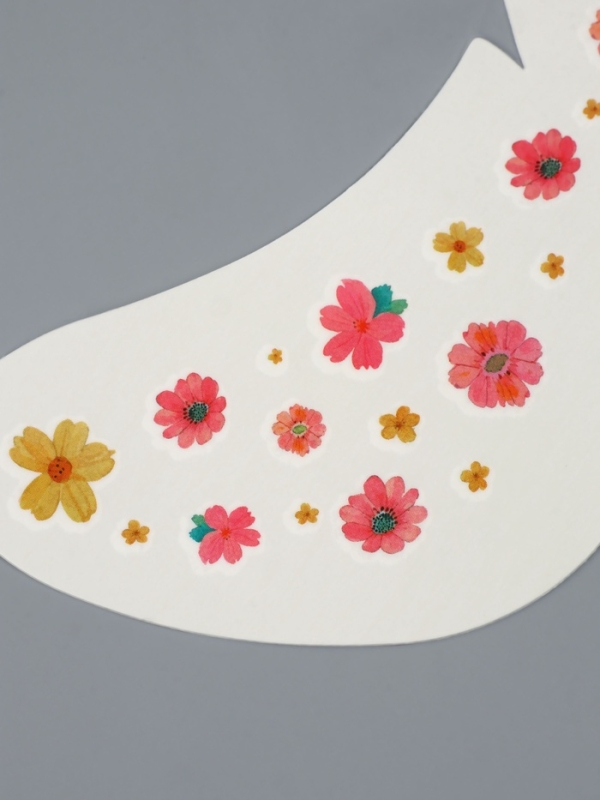 Татуировка для лица и тела &laquo;Веснушки. Цветы&raquo;, 1 шт., розовый