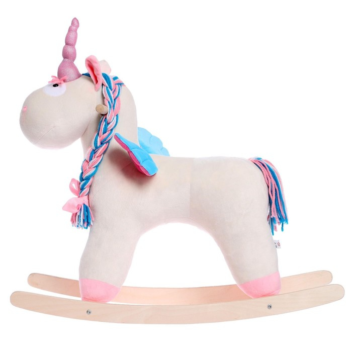 Качалка &laquo;Единорог Эльза&raquo; не музыкальная, цвет бежевый