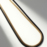 Бусы 2 нити &laquo;Трансформер&raquo; (несколько способов носки), цвет чёрно-золотой, 118 см