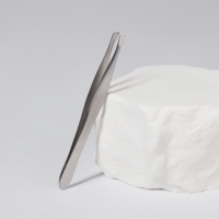 Пинцет скошенный, узкий, 9 см, цвет серебристый Пинцет скошенный, узкий, 9 см, цвет серебристый