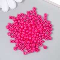 Бисер стекло 6/0 "Кукольный розовый" 15 гр