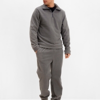 Брюки флисовые мужские спортивные MINAKU: Fleece Soft, размер 52, графитовые