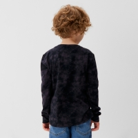 Футболка c дл. рук. детская KAFTAN "Trendy" р.30 (98-104), серый тай дай