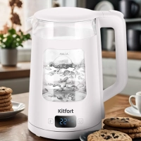 Чайник электрический стеклянный КТ-6786 - 1.7 л