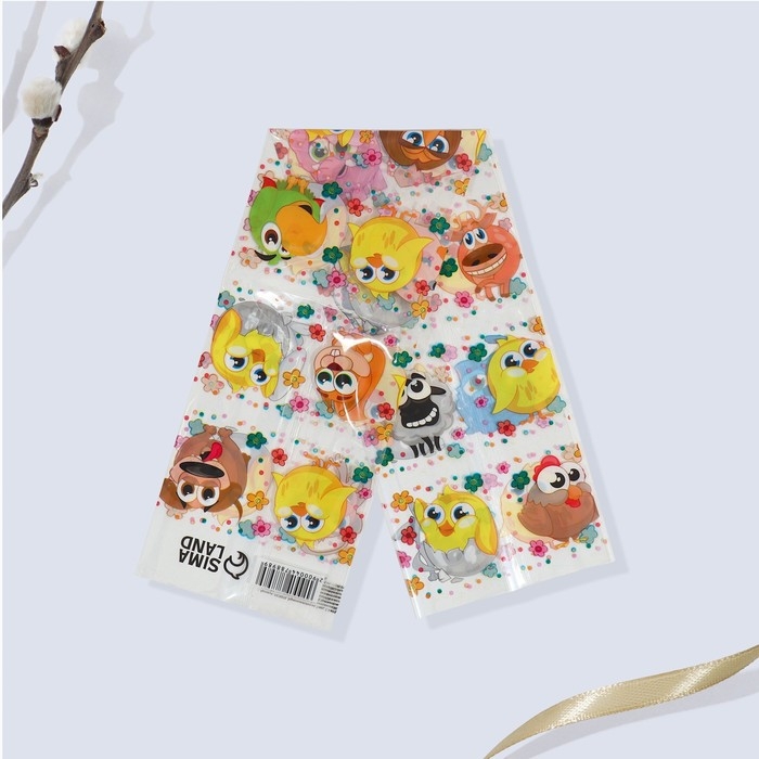 Набор для украшения кулича &laquo;Зверята&raquo; на пасху, 18,5 х 16 х 1 см.