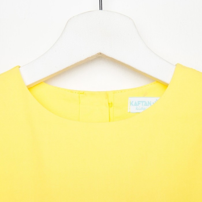 Платье для девочки с карманами KAFTAN, размер 36 (134-140), цвет жёлтый Платье для девочки с карманами KAFTAN, размер 36 (134-140), цвет жёлтый
