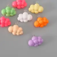 Подвеска для творчества пластик "Воздушное облако" МИКС 1,2х2,5х2,1 см