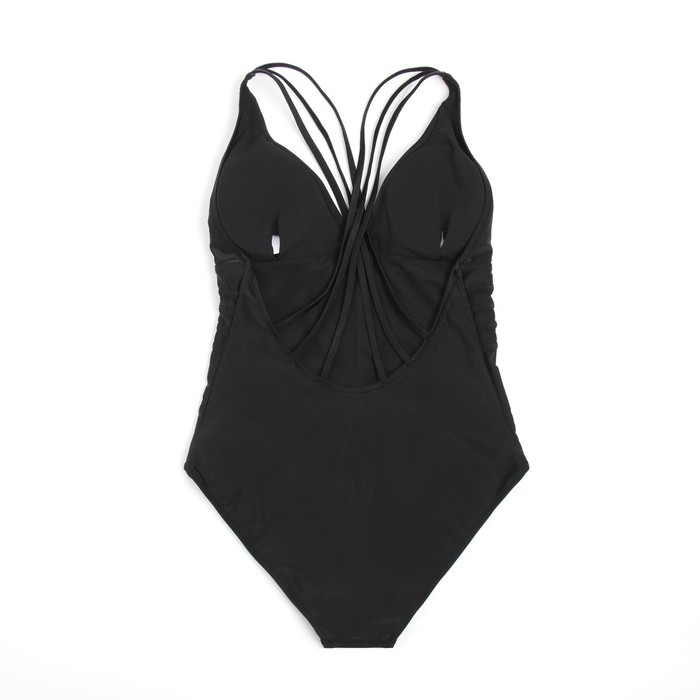 Купальник женский слитный с открытой спиной MINAKU цвет чёрный, размер 46