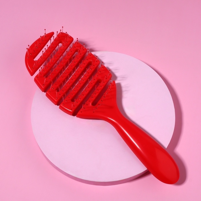 Расчёска массажная, вентилируемая, 8 × 23,5 см, цвет МИКС Расчёска массажная, вентилируемая, 8 × 23,5 см, цвет МИКС