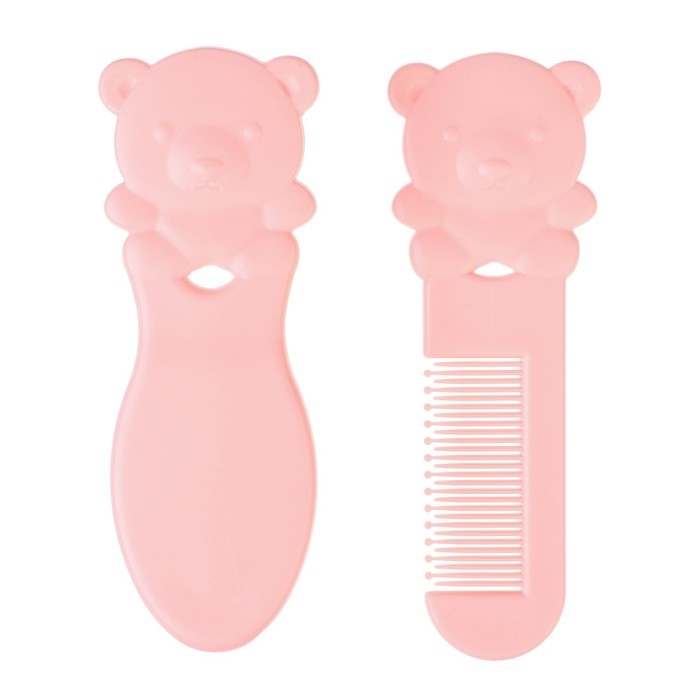 Набор расчесок &laquo;Мишка&raquo;, 2 шт., цвет розовый