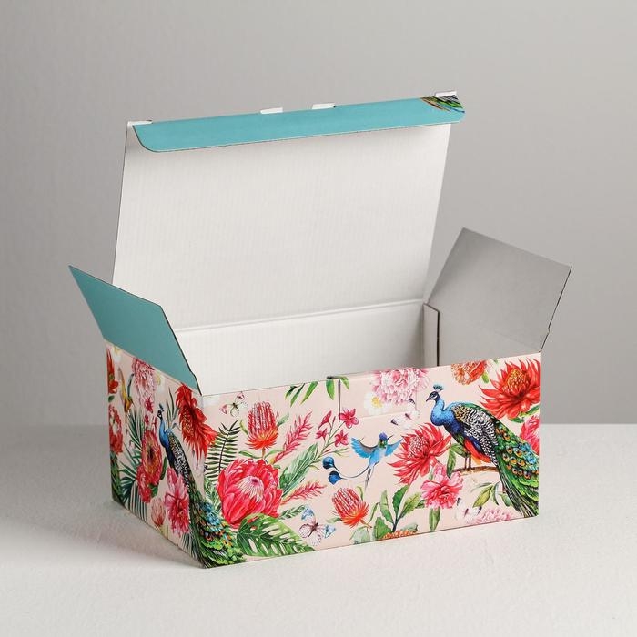 Коробка‒пенал, упаковка подарочная, &laquo;Present&raquo;, 22 х 15 х 10 см