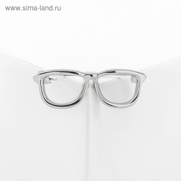 Брошь «Очки» оправа, цвет серебро Брошь «Очки» оправа, цвет серебро