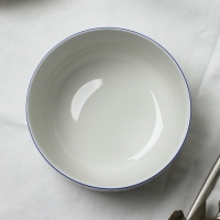 Тарелка глубокая керамическая &laquo;Ласточка&raquo;, 14.6 х 7.5 см, 800 мл, цвет белый