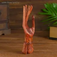 Подставка для колец дерево "Рука роспись" 20 см