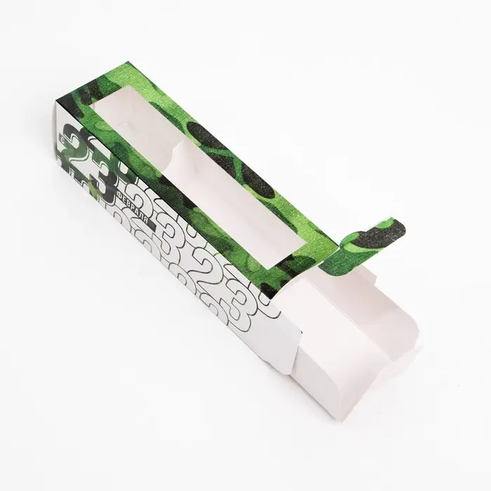 Коробка для макарун, кондитерская упаковка, &laquo;23 февраля&raquo;, 18 х 5.5 х 5.5 см