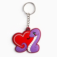 Брелок новогодний, для ключей, резиновый &laquo;Новогодний&raquo;, микс, 4 шт