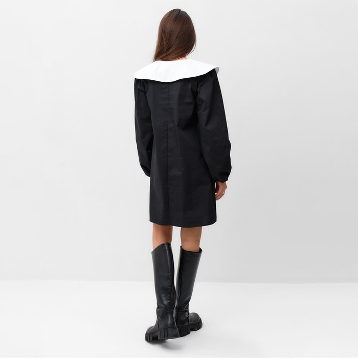 Платье женское MIST с воротником, р. 44, черный