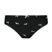 Трусы женские слипы, цвет чёрный, размер 48