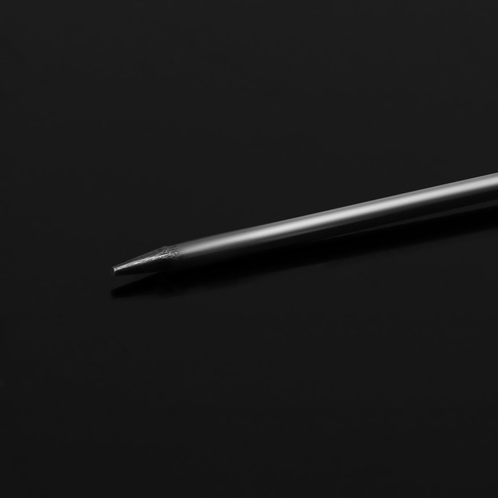 Основа &laquo;Брошь-игла&raquo; с шариком d=1,2 см (набор 5 шт.), L=7 см, площадка 1,5 см, цвет серебро