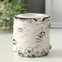 Подсвечник "Березка" размер 7х7 см, гипс, с декором