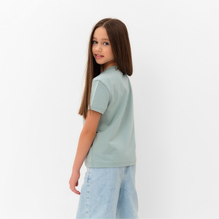 Футболка детская MINAKU "Gummy bear", цвет аквамарин, рост 104 см
