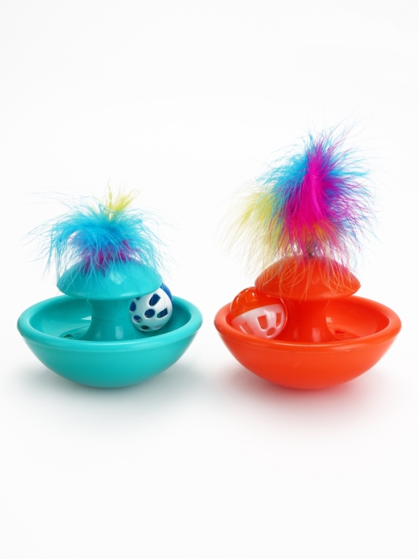 Игрушка-неваляшка с пером 12,3 х 6 см, Микс цветов Игрушка-неваляшка с пером 12,3 х 6 см, Микс цветов