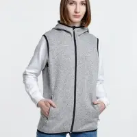 Жилет с капюшоном унисекс Gotland, серый, размер S