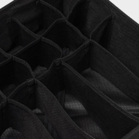 Органайзер для хранения белья &laquo;Смарт&raquo;, 15 ячеек, 30&times;30&times;11 см, цвет черный