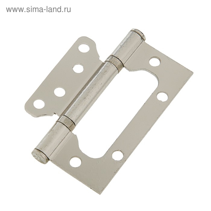 Петля-бабочка ТУНДРА, 100х70х2.0 мм, универсальная, без врезки, цвет матовый никель, 2 шт. Петля-бабочка ТУНДРА, 100х70х2.0 мм, универсальная, без врезки, цвет матовый никель, 2 шт.