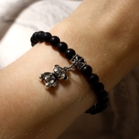 Браслет с подвеской МИКС шар №6 &laquo;Шунгит&raquo;, 5,5см