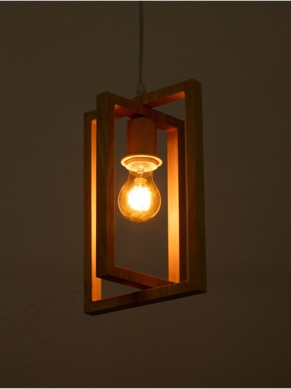 Светильник BayerLux ЭКО "Кира" 1х40Вт Е27 коричневый 20х20х100см