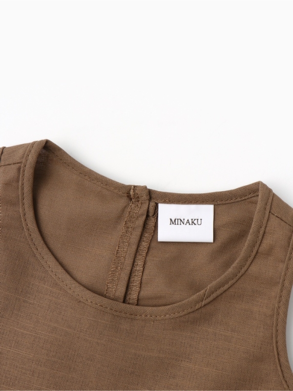Блузка для девочки, MINAKU, бежевая, рост 134 см