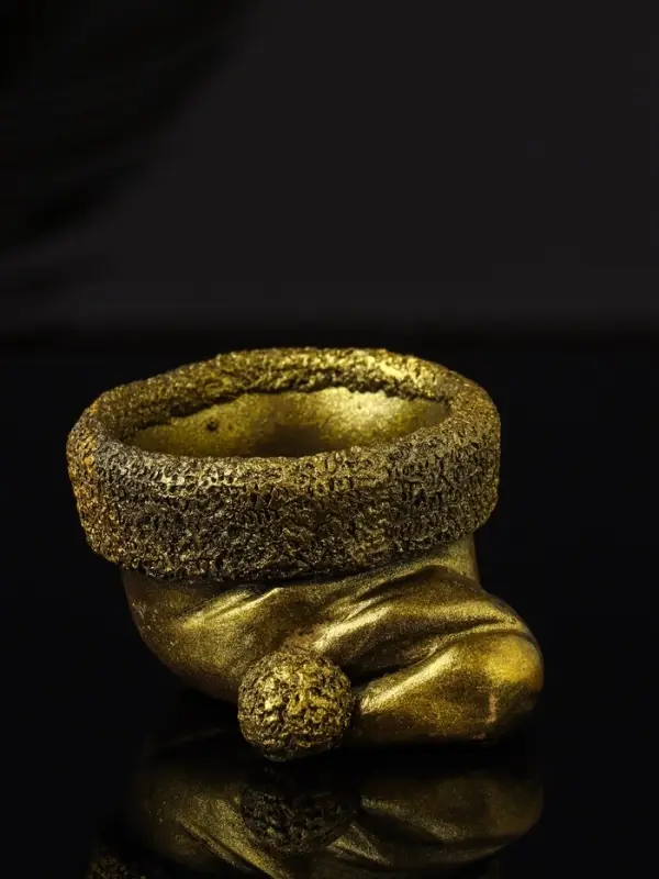 Подсвечник "Колпак" 9х7х5 см, золото