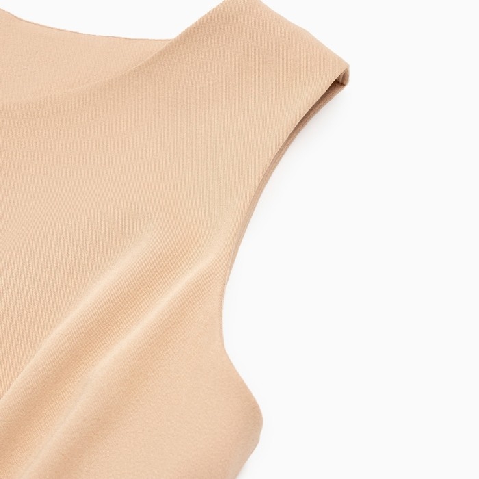 Платье женское с поясом MINAKU: Casual collection цвет бежевый, р-р 50 Платье женское с поясом MINAKU: Casual collection цвет бежевый, р-р 50