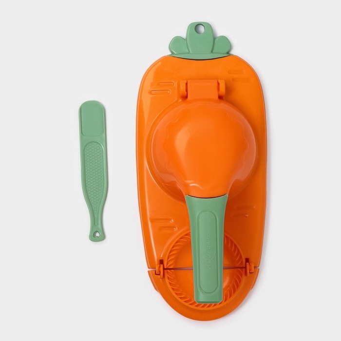 Форма для лепки вареников Доляна, 23&times;12&times;8 см, цвет оранжевый