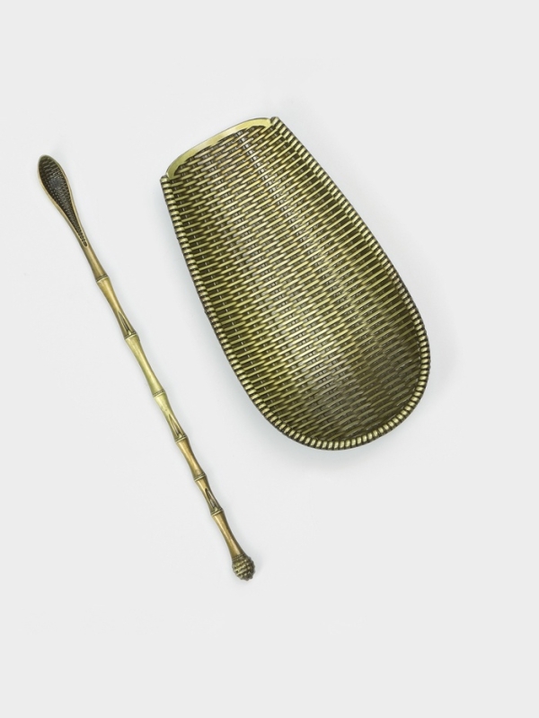 Мерная чайная ложка, Мерная чайная ложка, "Чабо", для чайной церемонии, 16.6 см, ширина 6.6 см, светлая