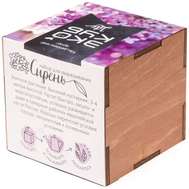 Набор для выращивания &laquo;Экокуб Lite&raquo;, сирень