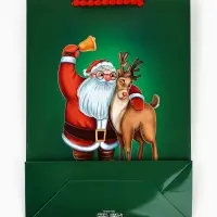 Пакет подарочный &laquo;Новогодний&raquo;, с очками, 31 &times; 11 &times; 40 см