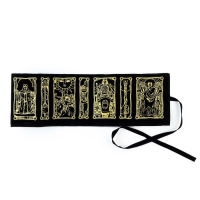 Мешочек для карт на Хэллоуин «Таро A. E. W.», бархатный, 14х40 см Мешочек для карт на Хэллоуин «Таро A. E. W.», бархатный, 14х40 см