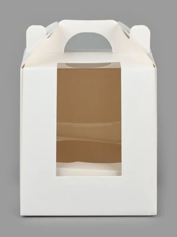 Упаковка для кондитерских изделий под 1 капкейк &laquo;Белая&raquo;, 9 х 9 х 10 см