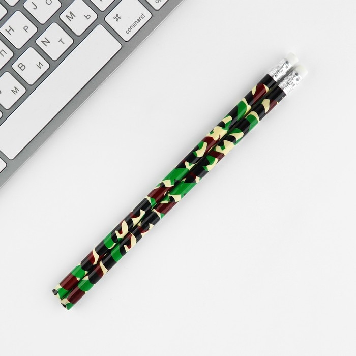 Подарочный набор &laquo;Герой и защитник. 23 февраля&raquo;, блокнот, карандаши (2 шт) и значок