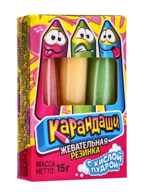 Жевательная резинка &laquo;Карандаши&raquo;, 15 г