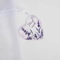 Мешочек подарочный органза белый &laquo;Лаванда&raquo;, с шильдиком, 16 х 24 см +/- 1.5 см