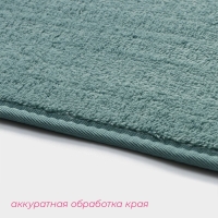 Коврик для дома Доляна &laquo;Софт&raquo;, 50&times;80 см, цвет бирюзовый