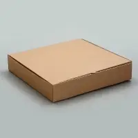Коробка для пиццы, бурая, 32 х 32 х 6 см