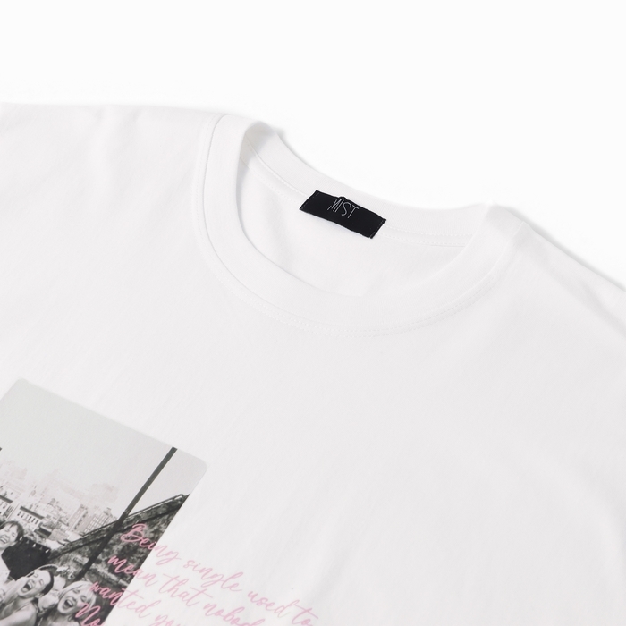 Футболка женская MIST Girl's rules, р.48, белый Футболка женская MIST Girl's rules, р.48, белый