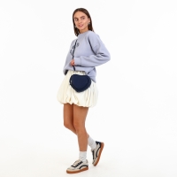 Сумка женская кросс-боди на молнии, цвет синий