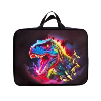 Папка с ручками текстильная А4, 360&times;245&times;70 мм, Calligrata TOP &laquo;Динозавр&raquo;